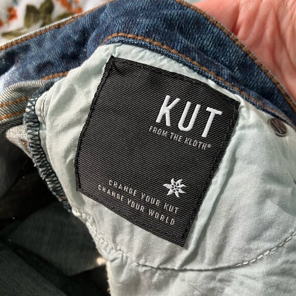 Kut from the Kloth Jeans Womens 4 Reese Ankle Straight Leg Distressed - Picture 2 of 10